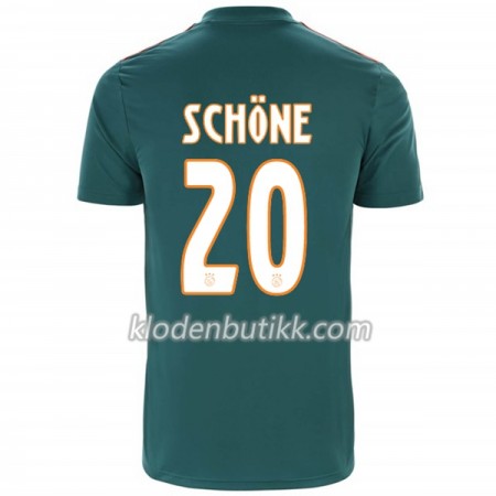 AFC Ajax Lasse Schöne 20 Borte Fotballdrakt 2019-2020 Kortermet